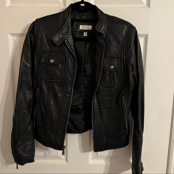 Barney’s New York Leather Jacket - Picture 1 of 5